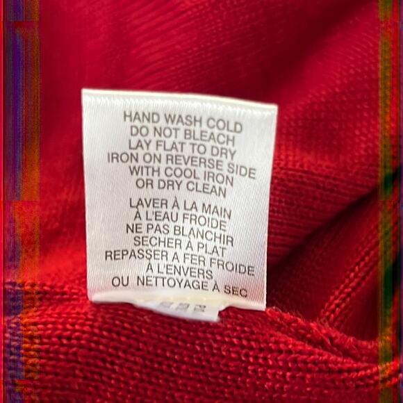 Marc New York  Red Sweater Dress Woman's Size XL Knee Length Holiday Office - Picture 10 of 10